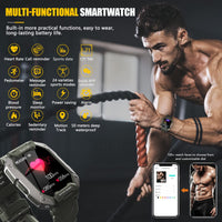 1 x RAW Customer Returns PYRODUM Smartwatch Men, 1.71 HD Touchscreen Fitness Tracker Watch, 5ATM Waterproof Smart Watch with Blood Pressure Monitoring Heart Rate Monitoring Pedometer, 24 Sports Modes Fitness Watch for iOS Android - RRP €47.59