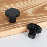 1 x RAW Customer Returns Goldenwarm Pack of 4 Furniture Knobs Matt Black Drawer Knob Black Cabinet Knob Vintage Kitchen Handles Black Furniture Handles Stainless Steel Drawer Knob Dresser Door Handles Cupboard - RRP €9.99