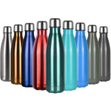 1 x RAW Customer Returns flintronic Thermal Bottle, 500ML Stainless Steel Water Bottle, Double Wall Vacuum Insulation, BPA Free Eco Friendly Hot Cold Bottles, with 1 Cup Holder and 1 Brush - RRP €13.98