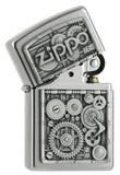 1 x RAW Customer Returns Zippo - Lighter, Gear Motif - RRP €44.41