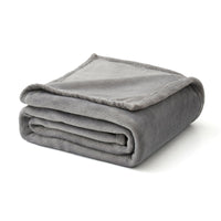 1 x RAW Customer Returns MIULEE Cuddly blanket, fluffy blanket, fleece blanket, couch blanket, fluffy throw, microfibre bedspread, sofa blanket, blanket for bed, sofa, bedroom, office, 220 x 240 cm, light grey - RRP €28.22