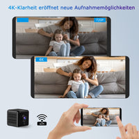 1 x RAW Customer Returns 4K Mini Camera Overview inside WLAN Camera Live Overview Handy APP WiFi IP Camera Indoor with Battery Pack Small Sicherheitskamera with Bewegungsmelder Nachtsicht f r Haustier Baby Alten - RRP €21.6