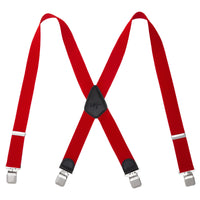 1 x Brand New Lafayon Mens Suspenders Braces For Men 4 Buckles X Back Striped Heavy Duty Men Suspenders Durable Elastic Adjustable Braces Strong Metal Clips - RRP €13.93