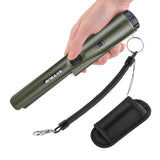 1 x RAW Customer Returns EXTSUD Metal Detector, Portable Metal Detector, Metal Pointer, IP66 Waterproof Metal Pin Pointer with Built-in LED Indicator Alarm Light 360 Scan Holster for Gold Coin Hunt, Relics, Jewelry Green  - RRP €24.19