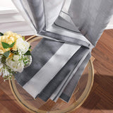 1 x RAW Customer Returns MIULEE Curtains Striped Transparent with Eyelets, Voile Curtains Living Room Modern Set of 2, Curtain Bedroom Transparent with Grey White Striped Pattern, Curtain Semi-Transparent Stripes 140X225 cm - RRP €24.58