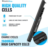 1 x RAW Customer Returns NinjaBatt Battery for HP JC04 919700-850 JC03 919701-850 Pavilion 250 G6 255 G6 17-AK025NG 15-BS650TX 15-BS650UR 15-BS635TU 15-BS635UR 15-BW635UR TPN-C129 - Samsung Cells 2600mAh 11.1v  - RRP €39.99