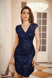 1 x RAW Customer Returns GRACE KARIN women s evening dress for women elegant sequins party dresses navy blue XXL - RRP €56.99