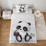 1 x Brand New MUSOLEI Duvet Cover for Single Bed Girls Bedding Panda Cute 1 Duvet Cover 150 x 200 cm and 1 Pillowcase 50 x 80 cm Microfiber Single Bed Girls Set Duvet Cover for Children - RRP €20.4