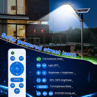 1 x Brand New Kingwen 200W solar street light LED street lamp with twilight sensor 6500K cold white solar street light with remote control 300 LEDs solar lights for outdoor waterproof IP65 - RRP €108.19