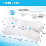 1 x RAW Customer Returns Clieey Side Sleeper Back Sleeper Stomach Sleeper Pillow Anti Wrinkle Aging Pillow Gel Foam with Shredded Memory Foam for Sleeping Extra Pillowcase Included  - RRP €49.07