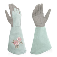 1 x RAW Customer Returns Intra-FIT rose gloves, women s gardening gloves, shrub gloves made of faux leather with all-round protection from thorns, long work gloves with puncture resistance for gardening - RRP €24.19