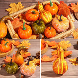 20 x Brand New ZOOMPIL Artificial Pumpkins Set, Thanksgiving Mini Artificial Pumpkin, for Fall Fall Decor Thanksgiving Halloween Decorations, 86 Pieces - RRP €384.0