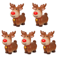 3 x Brand New Cabilock Set of 5 Christmas Elk Statues - Micro Landscape Elk Decor - Style 2 - RRP €57.6