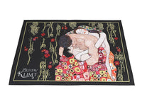 1 x RAW Customer Returns CARMANI Mixed Black Background Placemats Set of 4 Non-Slip Heat Resistant Decorated with Gustav Klimt - RRP €26.25