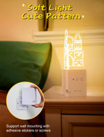 1 x Brand New Nice Dream Castle Night Light for Kids, Stick on Motion Sensor Lamp for Baby Bedroom Decor, Kitchen, Hallway, Stairs, Living Room, Christmas Gifts for Girls Boys - RRP €19.2