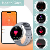 1 x RAW Customer Returns Fsdibst Smartwatch Women with Telephone Function, 1.39 inch Large Display Fitness Watch  with 120 Sports Modes, Sleep Monitor Heart Rate Monitor SpO2 Blood Pressure Measurement Pedometer for Android iOS, Silver - RRP €52.33