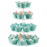 1 x RAW Customer Returns CECOLIC 4 Tier Acrylic Cupcake Stand Round Clear Dessert Display Stand, Pastry Tower, for Birthday, Wedding Party Decorations - 30.5cm - RRP €30.22