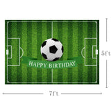 6 x Brand New MEHOFOTO 7x5ft Football Theme Happy Birthday Photography Backdrop Party Decoration Soccer Field Banner Photo Studio Background - RRP €117.48