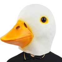 1 x RAW Customer Returns CreepyParty Duck Calling Mask Animal Latex Full Head Realistic Masks for Halloween Carnival Costume Party Parade - RRP €18.79