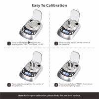 1 x RAW Customer Returns ACCT Milligram Scale, 50g-0.001g, 7 Units, High Precision Scale with LCD Backlight, Tare Function, mg Scale for Powder, Gold, Jewelry Batteries Included  - RRP €30.24