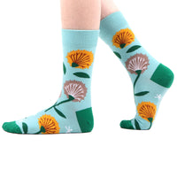 1 x RAW Customer Returns WeciBor Women Cotton Socks Fantasy Art Colorful Pattern Funny Designs Ladies Gift 5 Paisa, Size 35-38 - RRP €19.15