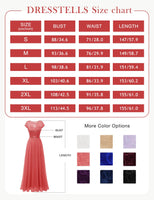 1 x RAW Customer Returns DRESSTELLS Women s Evening Dresses Long Chiffon Bridesmaid Dresses Wedding Dress Lace Dresses Coral XL - RRP €67.16