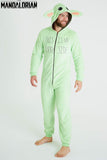 1 x RAW Customer Returns Star Wars Baby Yoda Men s Pajamas, The Mandalorian Men s Fleece Pajamas, Original Gifts for Men Green, M  - RRP €36.62