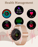 1 x RAW Customer Returns BOCLOUD Smartwatch for Men and Women, Smart Watch for iPhone Android Mobile Phone, IP68 Waterproof, with Blood Oxygen Heart Rate Sleep Monitoring, Fitness Tracker with Multiple Sports Modes Rose Gold  - RRP €53.77