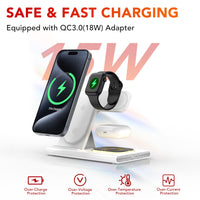 1 x RAW Customer Returns COCIVIVRE 3 in 1 Foldable Wireless Charging Station for Apple Watch and iPhone Inductive Charger Compatible for Apple Watch 9 Ultra 2 8 7 SE 6 5 4 i Phone 15 15 Pro 15 Pro MAX 14 13 12 11 X XR AirPods - RRP €30.99