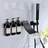 1 x RAW Customer Returns Soap dispenser wall mounting without drilling, set of 3 500ml soap dispenser wall shampoo dispenser shower detergent dispenser shampoo dispenser for kitchen bathroom black2  - RRP €22.61