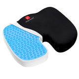 1 x RAW Customer Returns Ergonauts seat cushion with gel reinforcement Non-slip orthopedic gel and memory foam coccyx cushion for sciatica, back and coccyx pain relief Office chair and car seat cushion - RRP €31.13