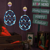 21 x Brand New 3 Pieces Easter Decoration LED Window Light, Easter Egg String Lights LED Window Lighting Battery Operated with Suction Cups, for Easter Decoration, Ramadan Decoration A  - RRP €478.8