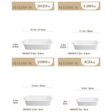 1 x RAW Customer Returns MALACASA, Bake.Bake series, 4-piece baking dish set made of scratch-resistant ceramic in white Includes 4 sizes for preparing lasagna, soup, tiramisu and more - RRP €54.08