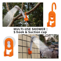 1 x RAW Customer Returns LIEBMAYA 12V portable outdoor shower, outdoor shower, camping shower with 4400mAh battery USB charge powered shower pump for camping, hiking, traveling, garden, beach, IPX7 waterproof - RRP €45.99