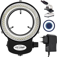 1 x RAW Customer Returns Gokelomg 144 LED Microscope Ring Light Ring Lamp 0-100 Adjustable Lamp for Microscope Ring Lighting - RRP €27.08