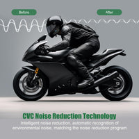 1 x RAW Customer Returns EJEAS Q8 Mesh 3.0 Group Intercom Communication System, Motorcycle Helmet Bluetooth 5.1 Headset with CVC Noise Reduction and Music Sharing for 6 Motorcyclists 1 Pack  - RRP €99.99