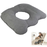 1 x RAW Customer Returns Cresbel Orthopedic Seat Cushion Inflatable Orthopedic Cushion for Long Sitting on Office Chairs, Hemorrhoid Seat Cushion Inflatable for Coccyx Decubitus Wheelchairs, Pregnancy, Birth - RRP €18.99