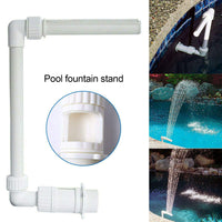 1 x RAW Customer Returns Swimming Pool Waterfall Fountain Pool Sprayer PVC Adjustable Water Spray Pools Spa Decorations Swimming Pool Accessories Floating Waterfall Fountain Water Pool Decoration White - RRP €20.16