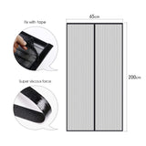 1 x RAW Customer Returns MYCARBON Fly Screen Door Magnet 65x200cm Insect Protection Balcony Door Fly Curtain 10 x Stronger than Normal Fly Screen without Drilling Curtain for Balcony Door Living Room Sliding Door Patio Door Black - RRP €18.99