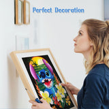 6 x Brand New NAIMOER Stitch Diamond Painting Adults, 5D Diamond Painting Flowers Pictures, Diamond Painting Set Adults Summer Diamond Painting Children DIY Diamond Painting for Home Wall D cor 30x40cm - RRP €122.4