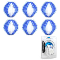 44 x Brand New Pet Hair Remover Washing Machine, Pet Hair Remover for Laundry, Pack of 6 Pet Hair Remover, Pet Hair Remover, Dog Hair Washing Machine, Reusable Pet Hair Washing Machine Removal Blue White  - RRP €897.6