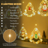 1 x RAW Customer Returns BLOOMWIN fairy lights window 3M fairy lights curtain - 8 modes fairy lights Christmas - fairy lights Christmas decoration window illuminated - LED fairy lights curtain - USB Christmas lights warm white - RRP €19.15