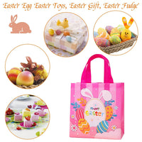 1 x Brand New Pack of 8 Easter egg hunt bags with handles, Easter bags for filling, reusable Easter gift bags, Easter bags, multifunctional Easter bags, gift bags, presents, party accessories - RRP €14.11