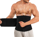 1 x RAW Customer Returns Gotoly Men s Weight Loss Belt Fat Burning Slimming Belt Sport Fitness Belt Body Shaper Slimming Sweat Belt Adjustable Neoprene Sauna Waist Trimmer with Velcro Fastener Black, 3XL  - RRP €26.96