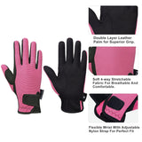 1 x RAW Customer Returns FitsT4 Kids Riding Gloves 5-14 Years Riding Cycling Gardening Gloves 3 Colors Pink. L - RRP €30.0