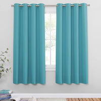 1 x RAW Customer Returns PONY DANCE Blackout curtains for children s room, eyelet curtain, set of 2, heat-insulating curtains, opaque thermal curtain with eyelets, H 175 x W 140 cm, light blue - RRP €36.95