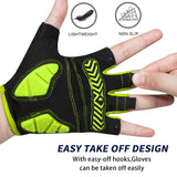 1 x RAW Customer Returns MOREOK Cycling Gloves Cycling Gloves Half Finger 5MM SBR Gel Non-Slip Shock-Absorbing Mountain Bike Gloves Unisex Men Women Y-XL - RRP €15.99