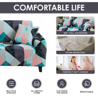 1 x RAW Customer Returns JOYDREAM 1 piece sofa cover elastic sofa cover stretch armchair couch cover couch cover 1-seater sofa slipcovers armchair cover furniture protector sofa cover with 1 pillowcase armchair, pattern LN  - RRP €32.71