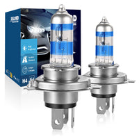 1 x RAW Customer Returns XELORD H4 55W halogen headlight bulb, 5000K white, 12V car, E-mark 2 bulbs  - RRP €17.14