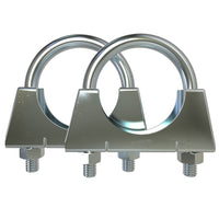 1 x RAW Customer Returns 10 pieces U-clamp M8 pipe clamp 38-80 mm Selection 10 pieces 45 mm  - RRP €19.8